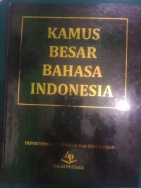 Kamus Besar Bahasa Indonesia